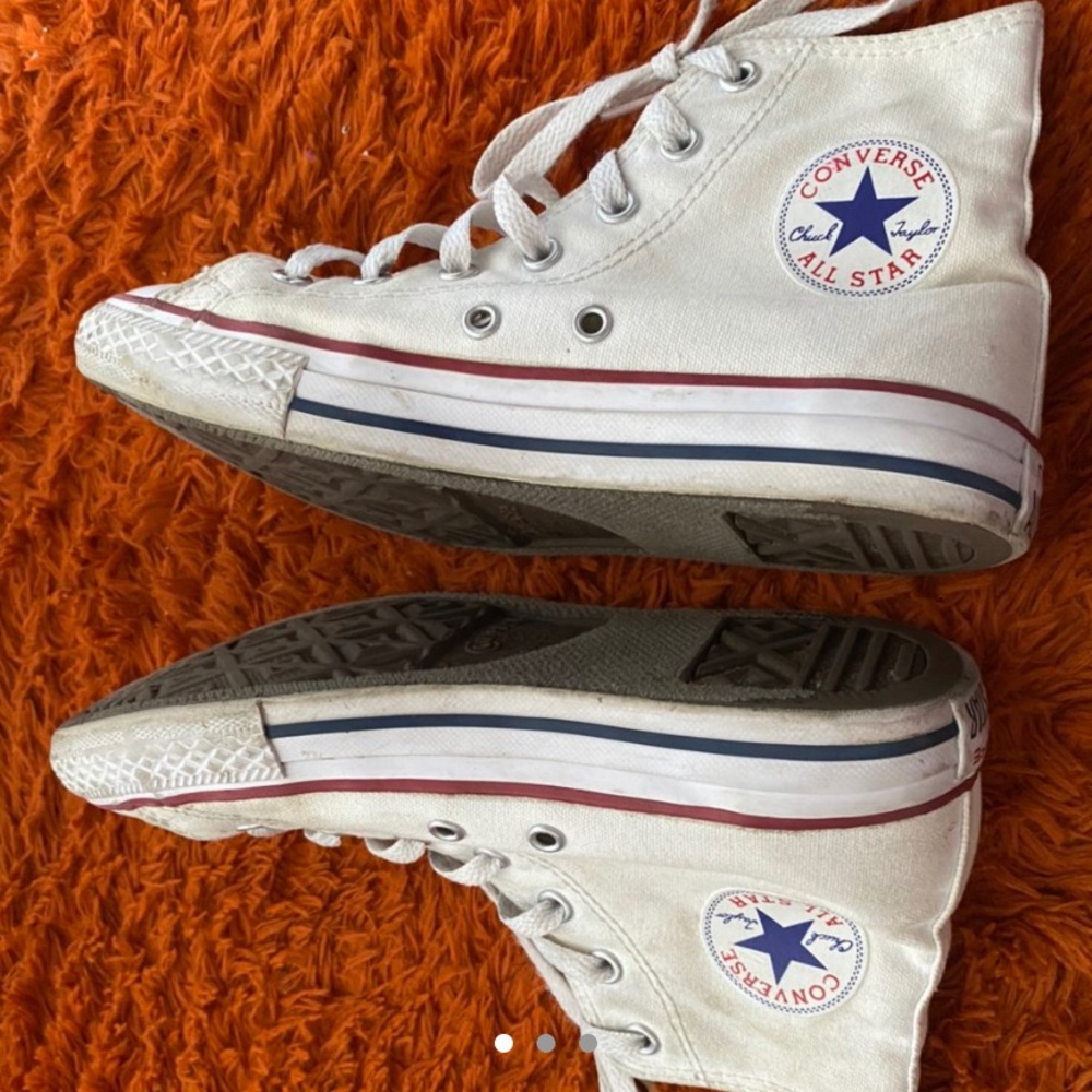 White Hightop Converse